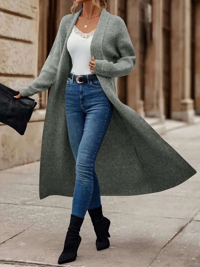 Iris - Lang strik cardigan