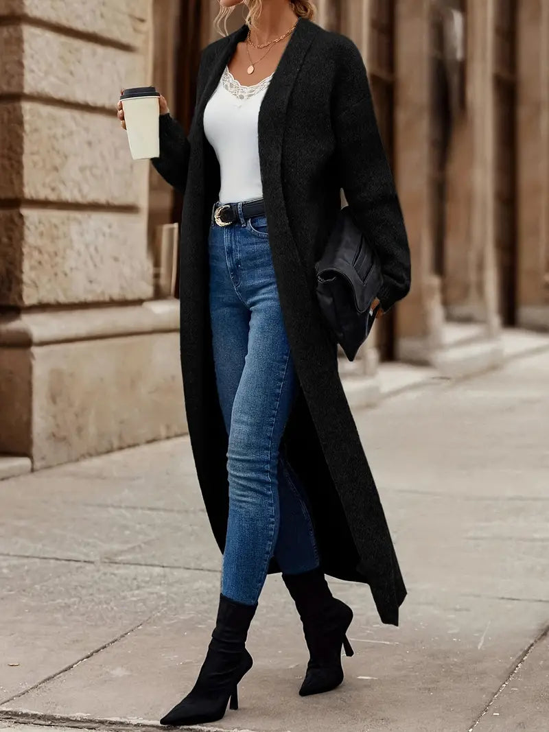 Iris - Lang strik cardigan