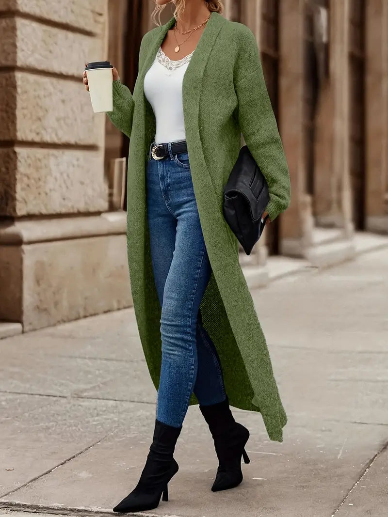 Iris - Lang strik cardigan