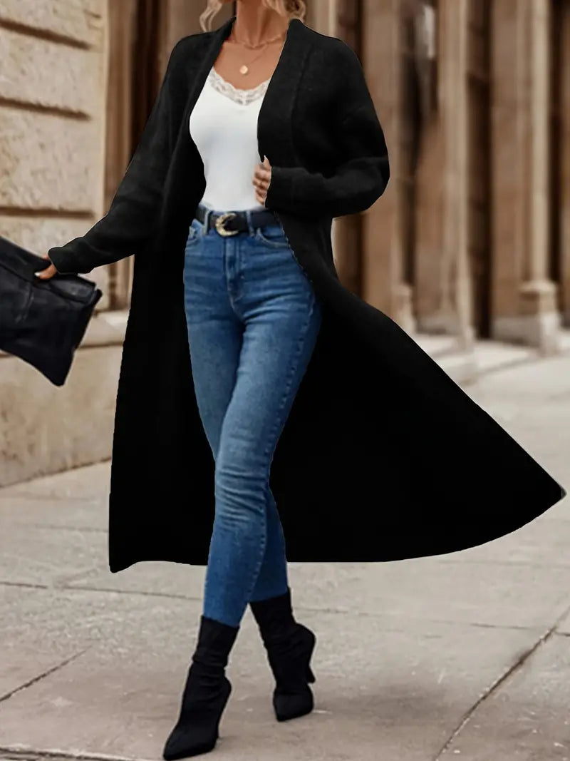 Iris - Lang strik cardigan