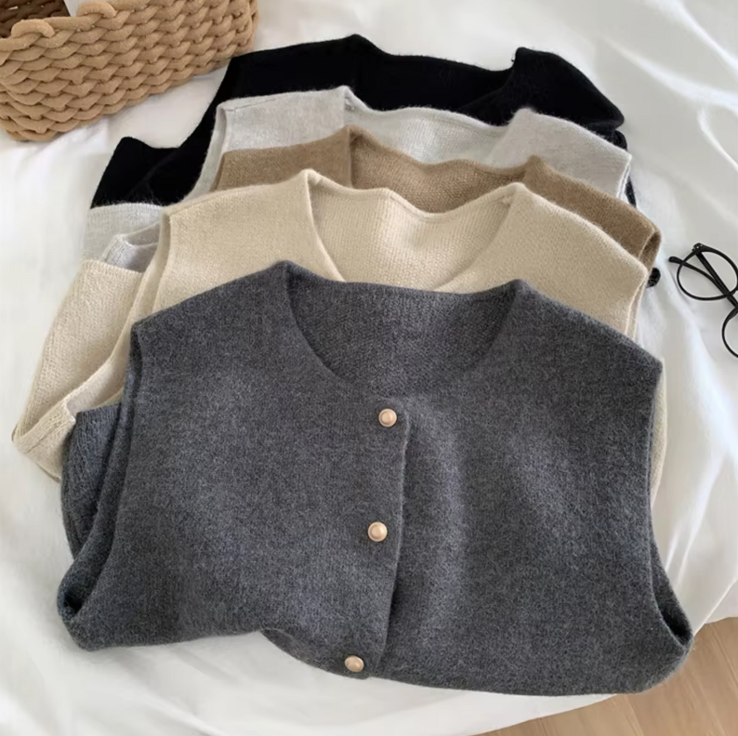 Annabeth – Strikket ærmeløs vest