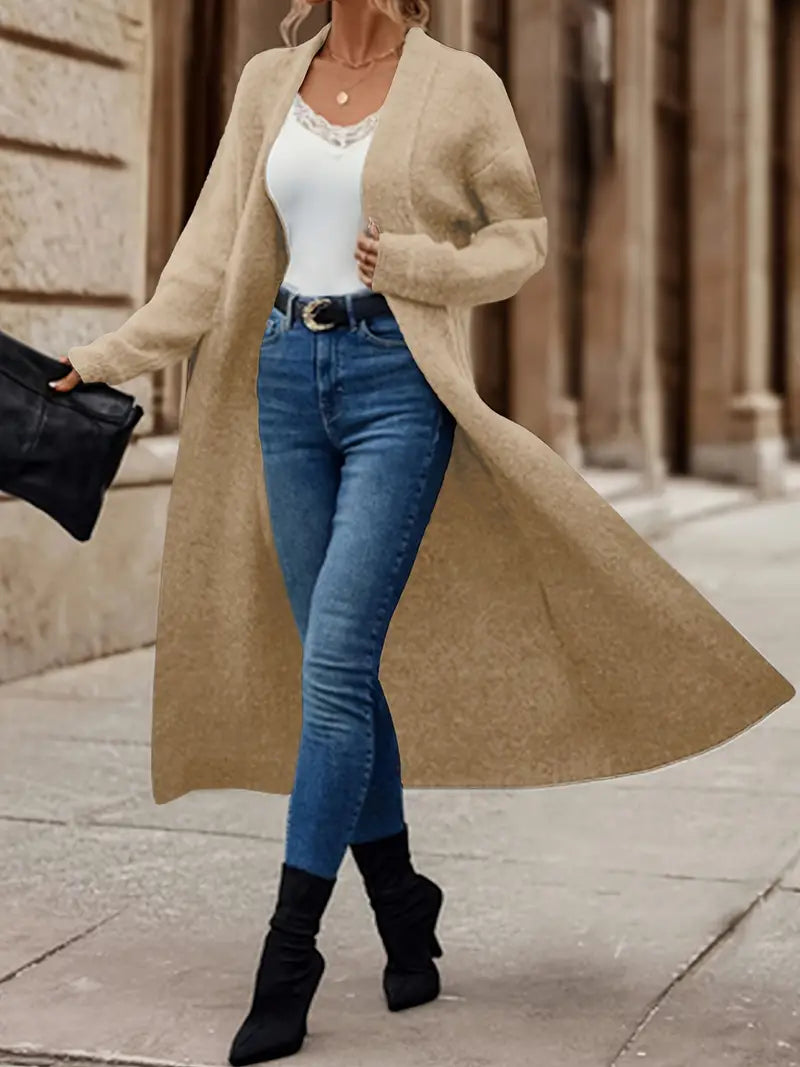 Iris - Lang strik cardigan