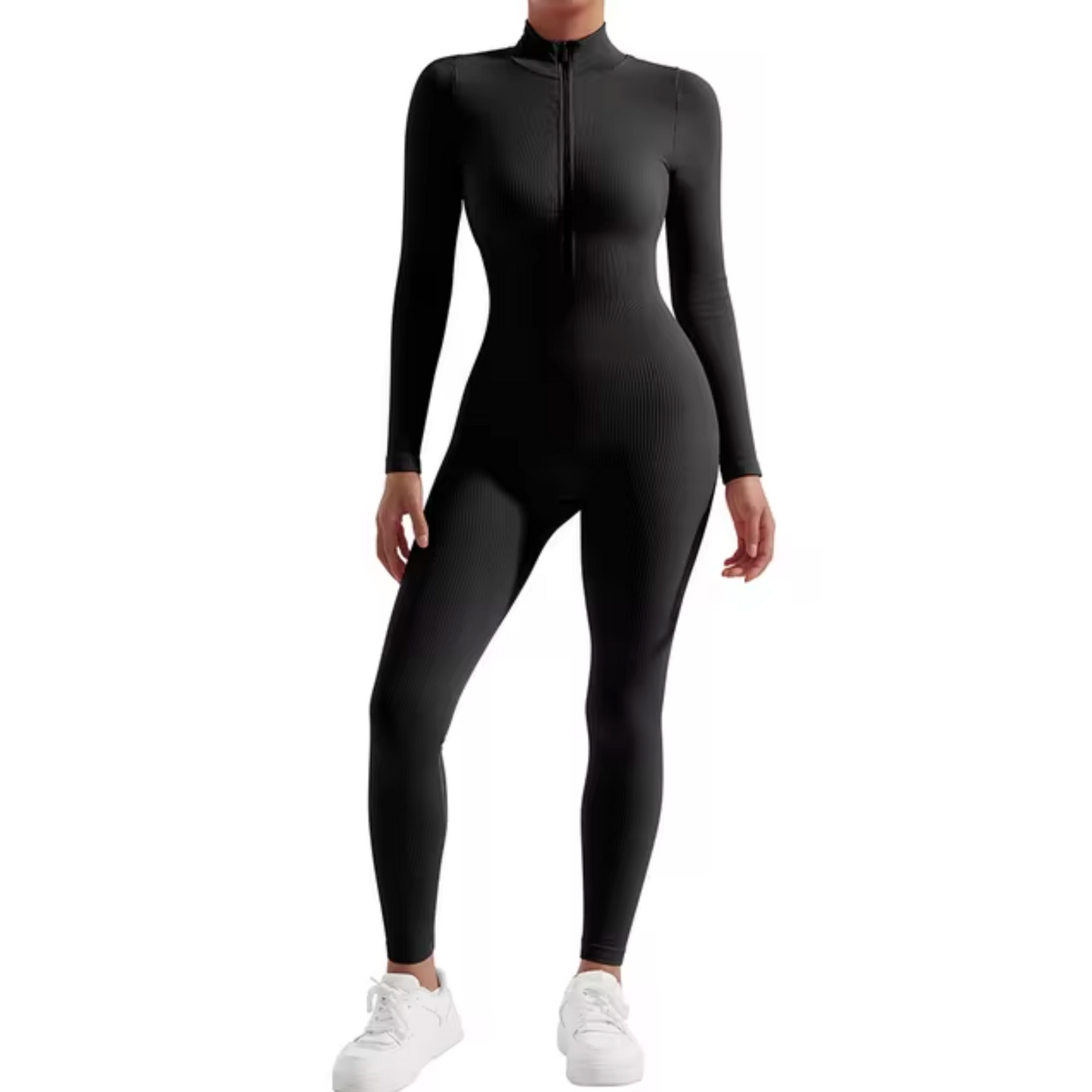 Narelle – Figursyet Jumpsuit med Lynlås Foran