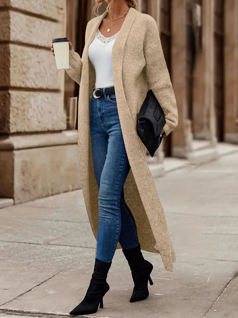 Iris - Lang strik cardigan