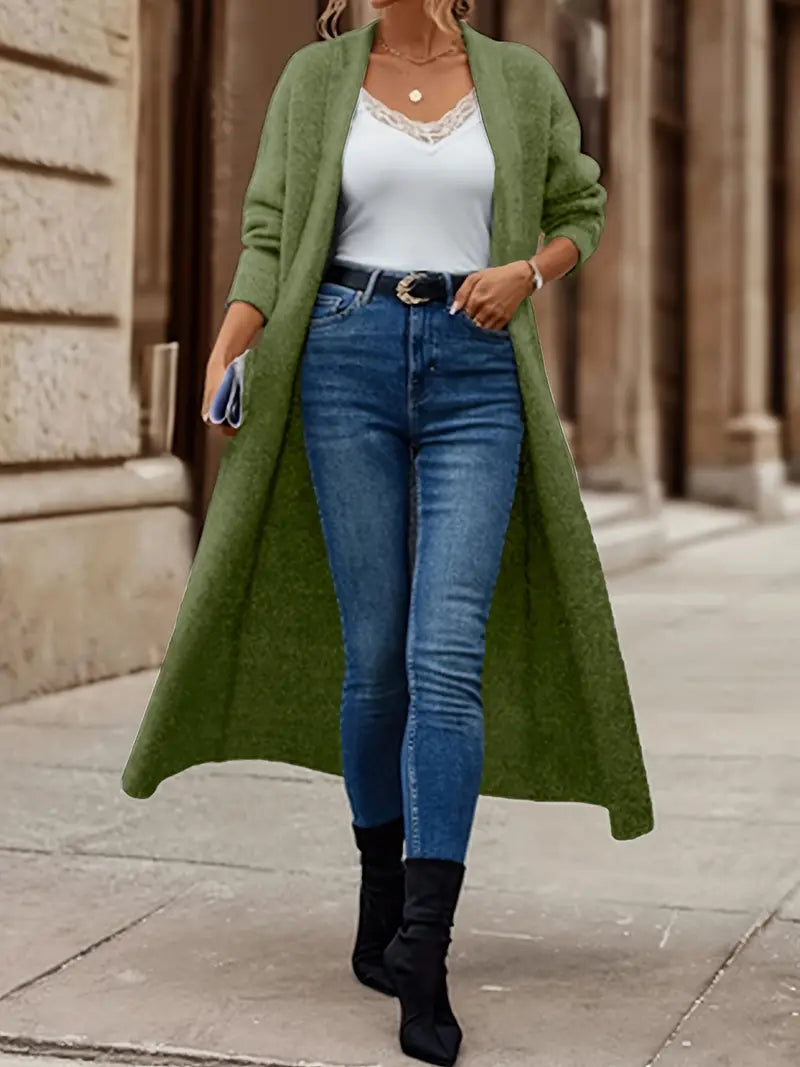Iris - Lang strik cardigan