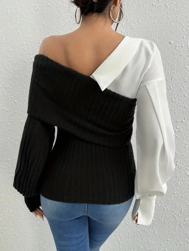 Kayra – Chic asymmetrisk strik top