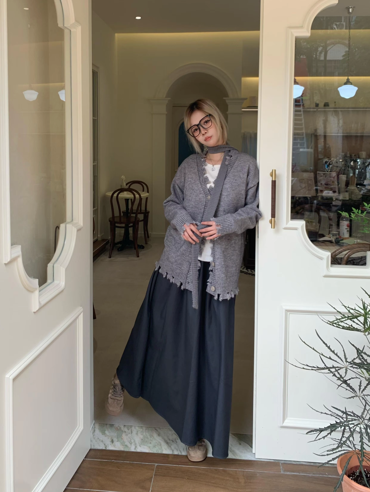 Layla – Lang plisseret nederdel