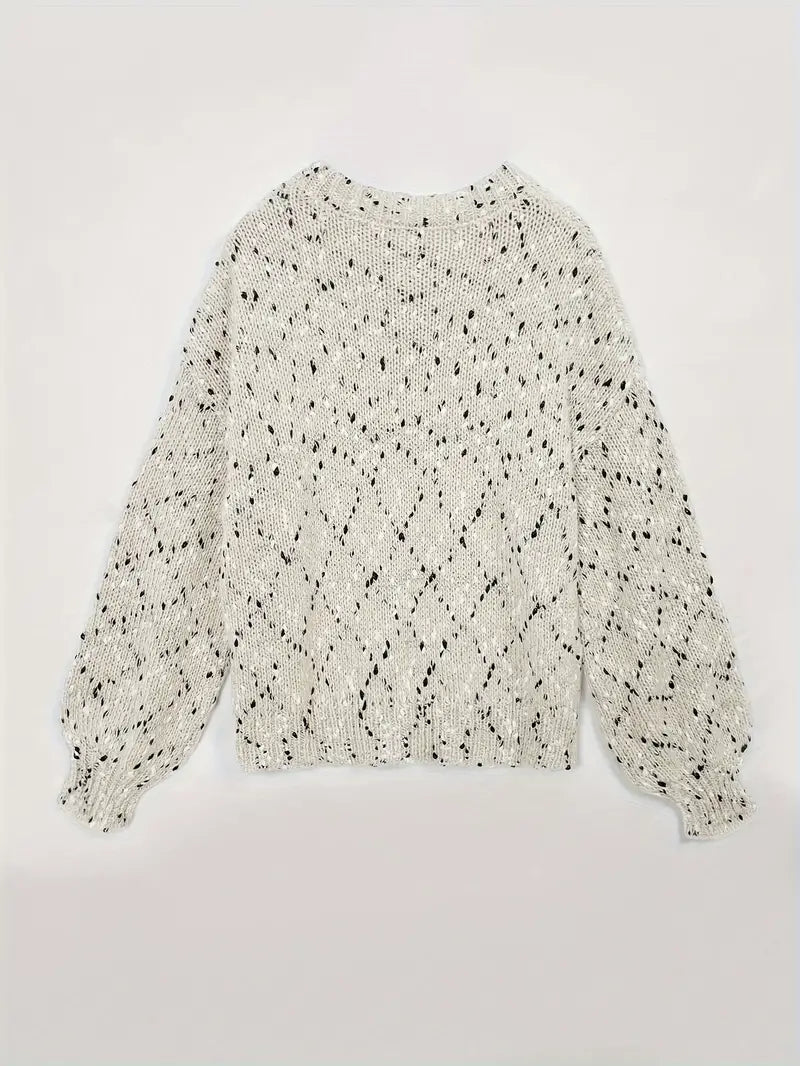 Bessie - Strikket sweater med rund hals